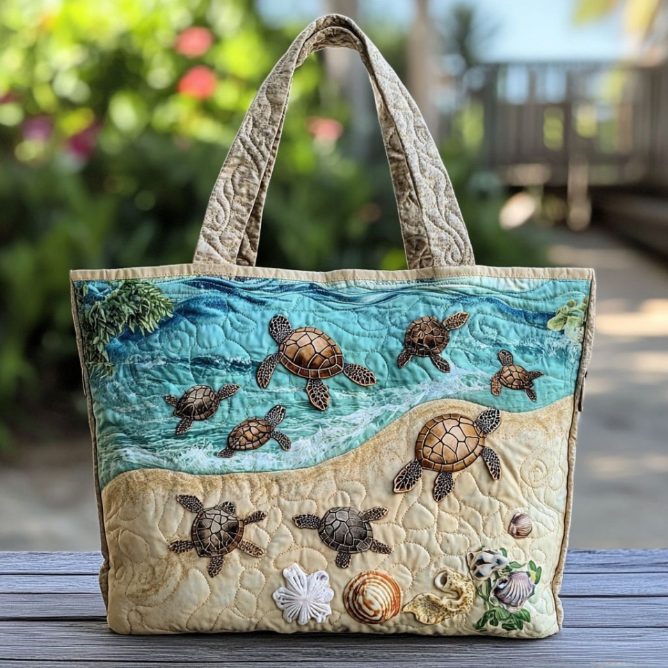 Turtle Breeze Quilted Tote NCUODK8789