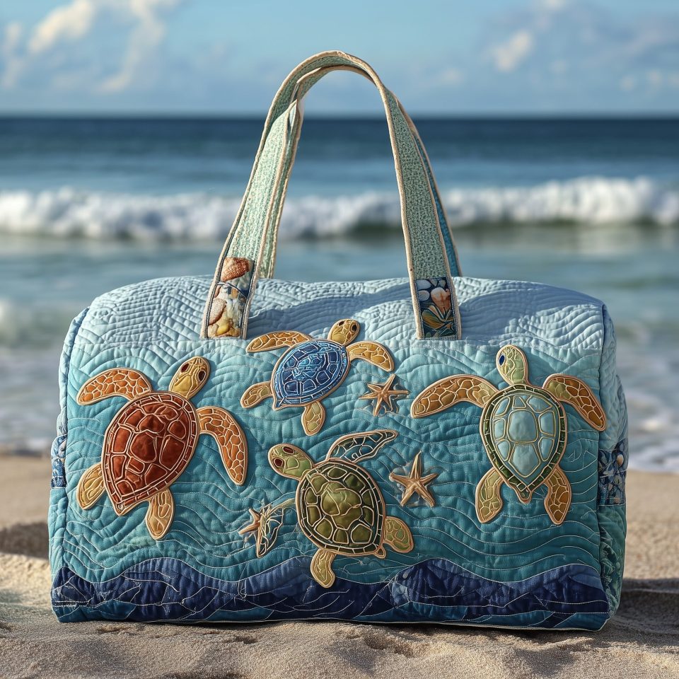 Sea Turtle Haven Quilted Duffle Bag GFTOTP10272