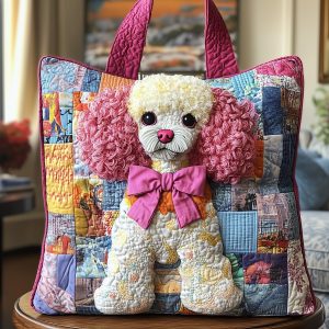 Poodle Quilted Tote Bag GFTOTP8758