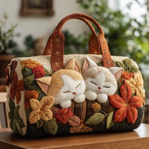 Autumn Cat Quilted Duffle Bag GFTONL5832