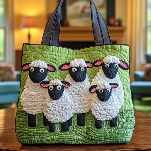 Sheep Serenity Quilted Tote Bag GFTOHD8063