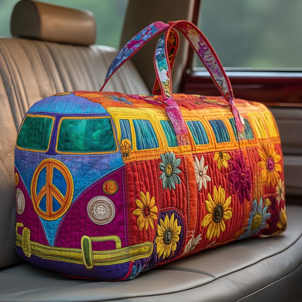 Hippie Van Quilted Duffle Bag GFTOTP10609