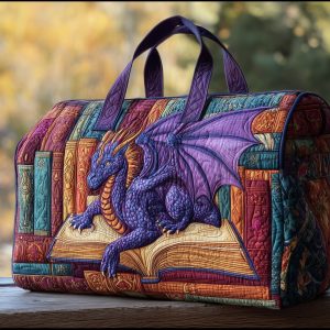 Purple Dragon Quilted Duffle Bag GFTONL5649