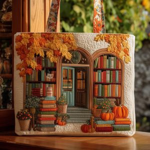 Cozy Library Quilted Tote Bag GFTOMA2584